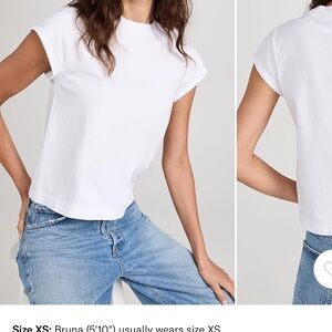 Agolde Bryce Cap Sleeve Tee